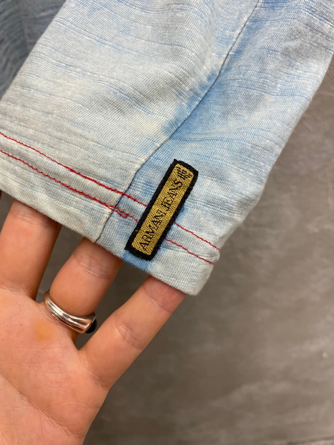 [XL] Armani Jeans 아르마니 진스 페이딩 반팔 티셔츠 상품이미지4