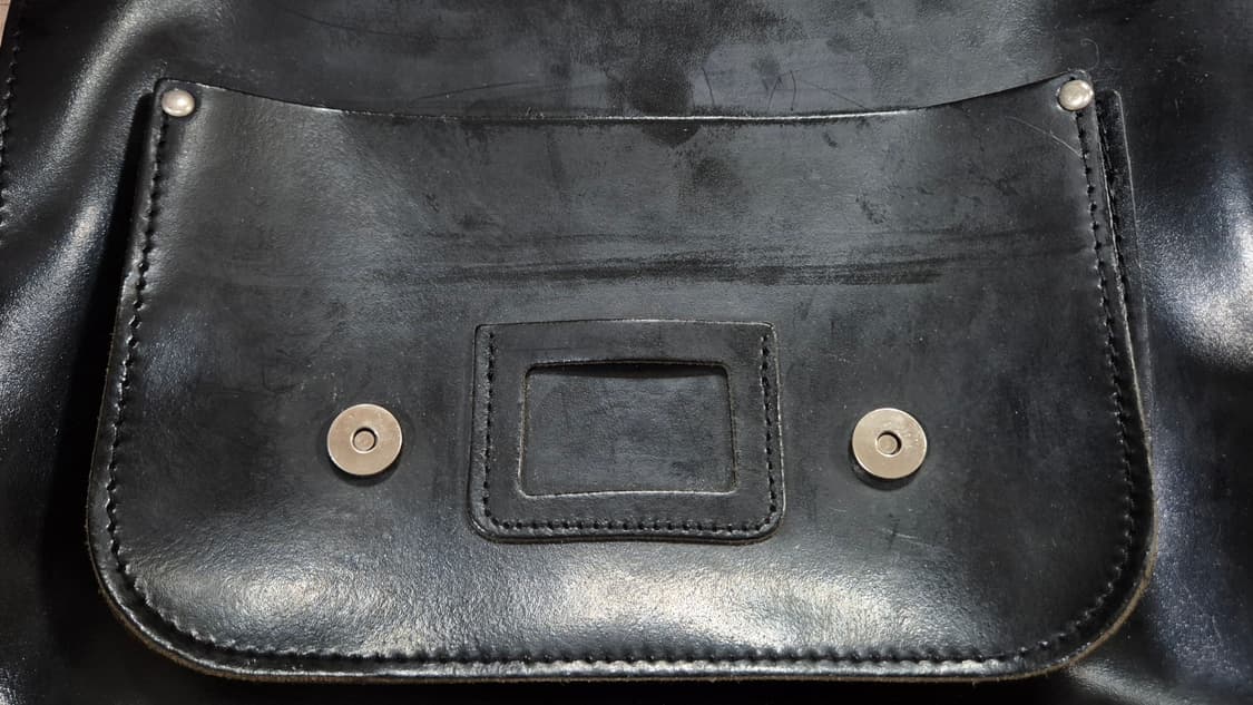 [The Leather Satchel] 더 레더 사첼백 블랙 상품이미지3