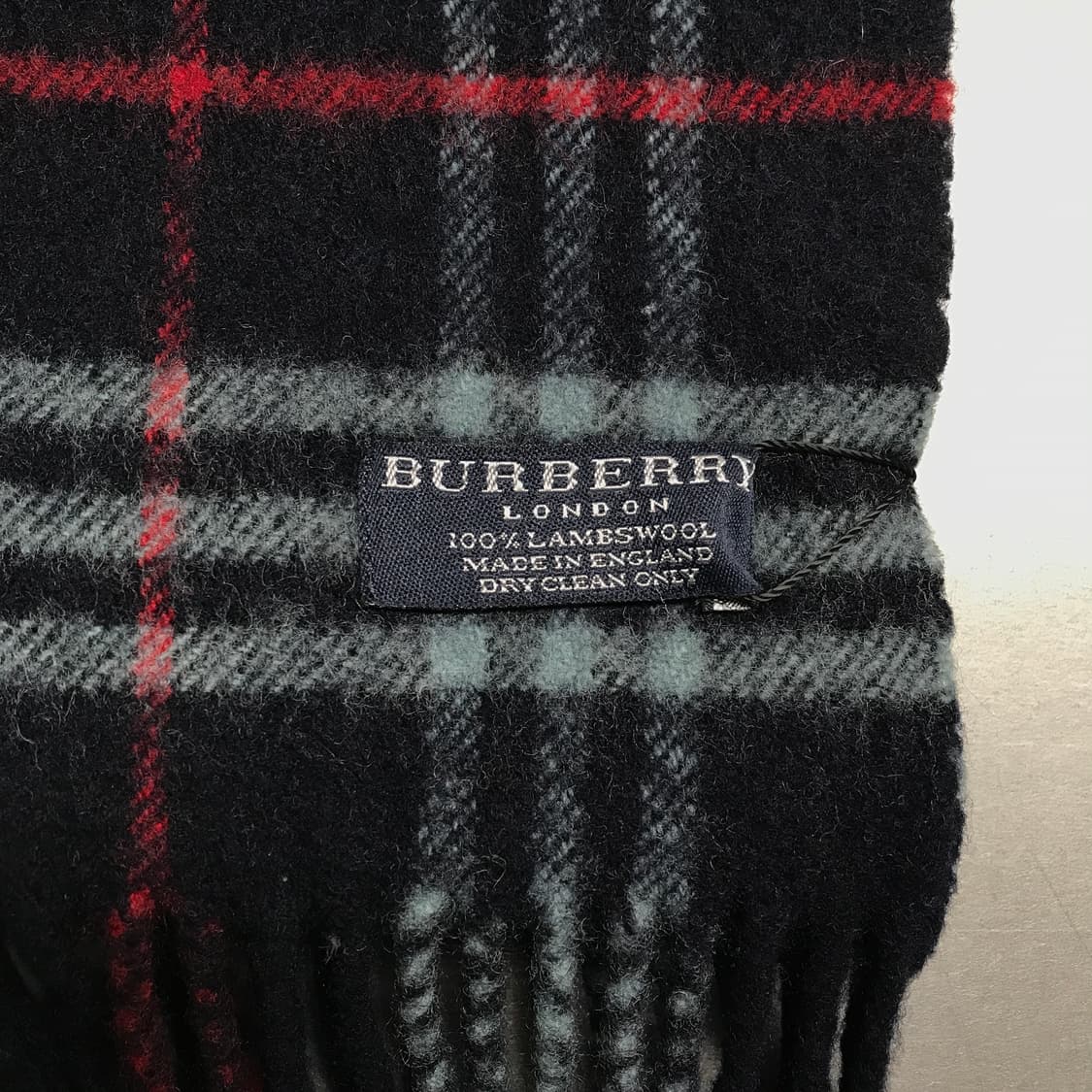 버버리 정품 램스울 머플러 네이비 상품이미지4