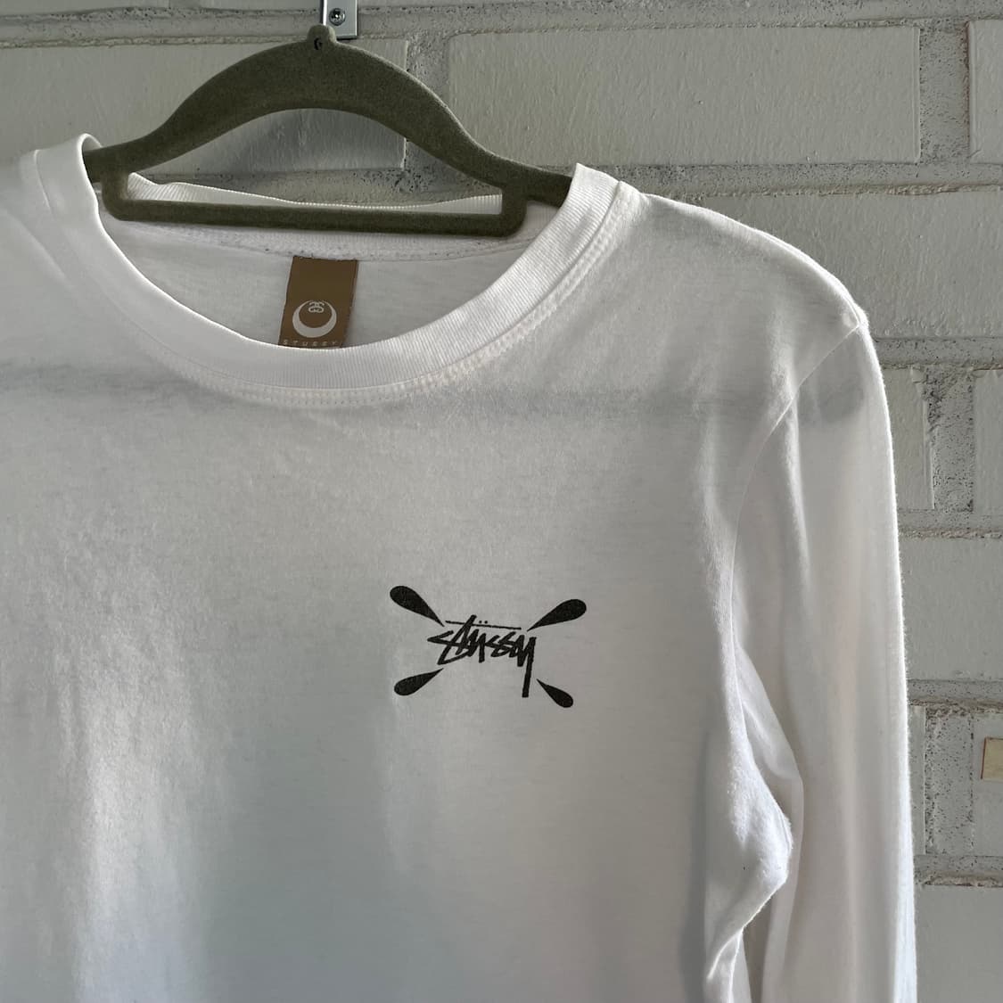 스투시 화이트 롱슬리브 상품이미지4