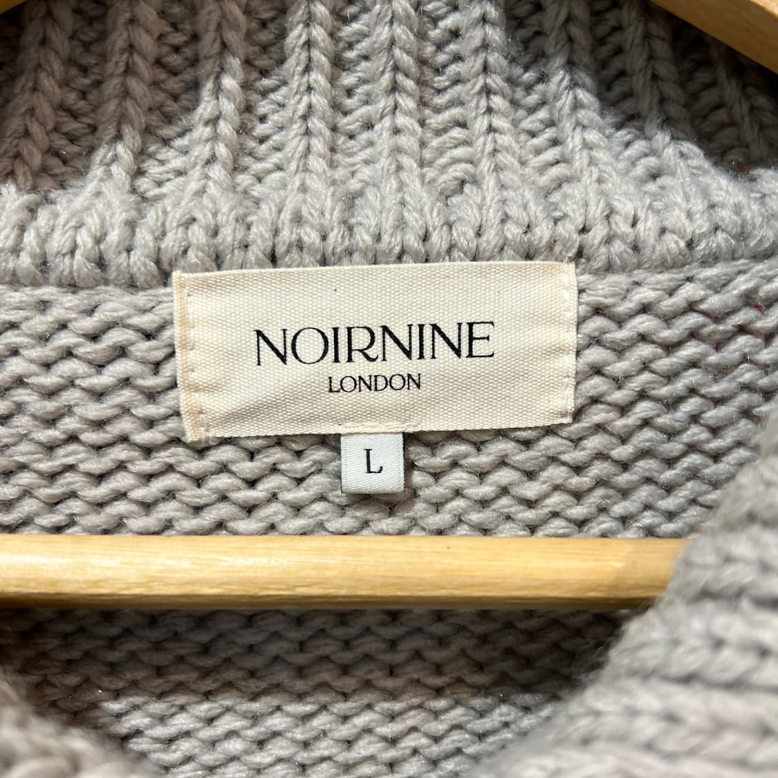 NoirNine 꽈배기 니트 집업 가디건 상품이미지3