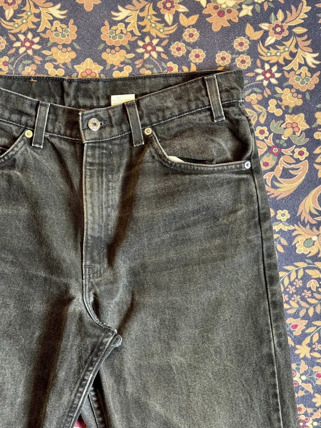 90s 푸에르토리코 리바이스 오렌지탭 505 블랙진 상품이미지3