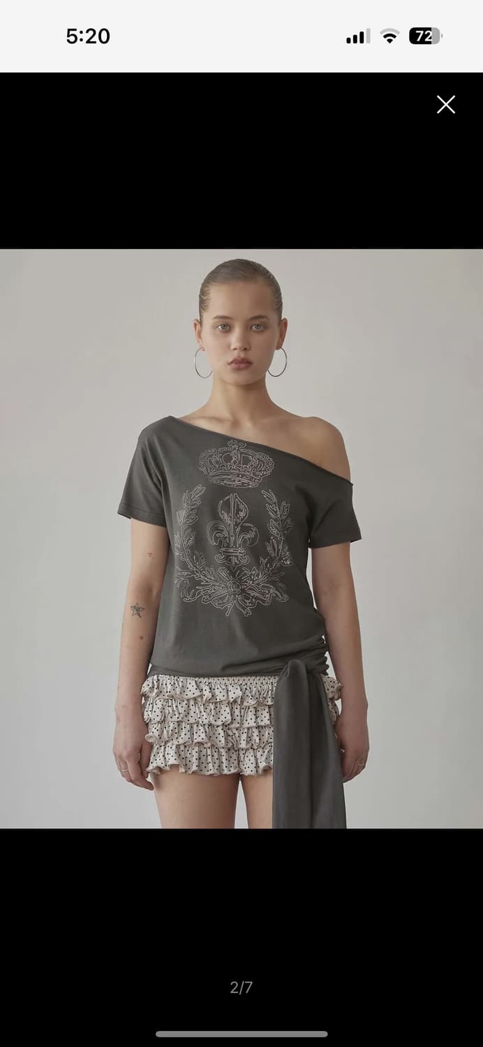 스컬프터 Chateau Shithole Tie Tee Charcoal 상품이미지1