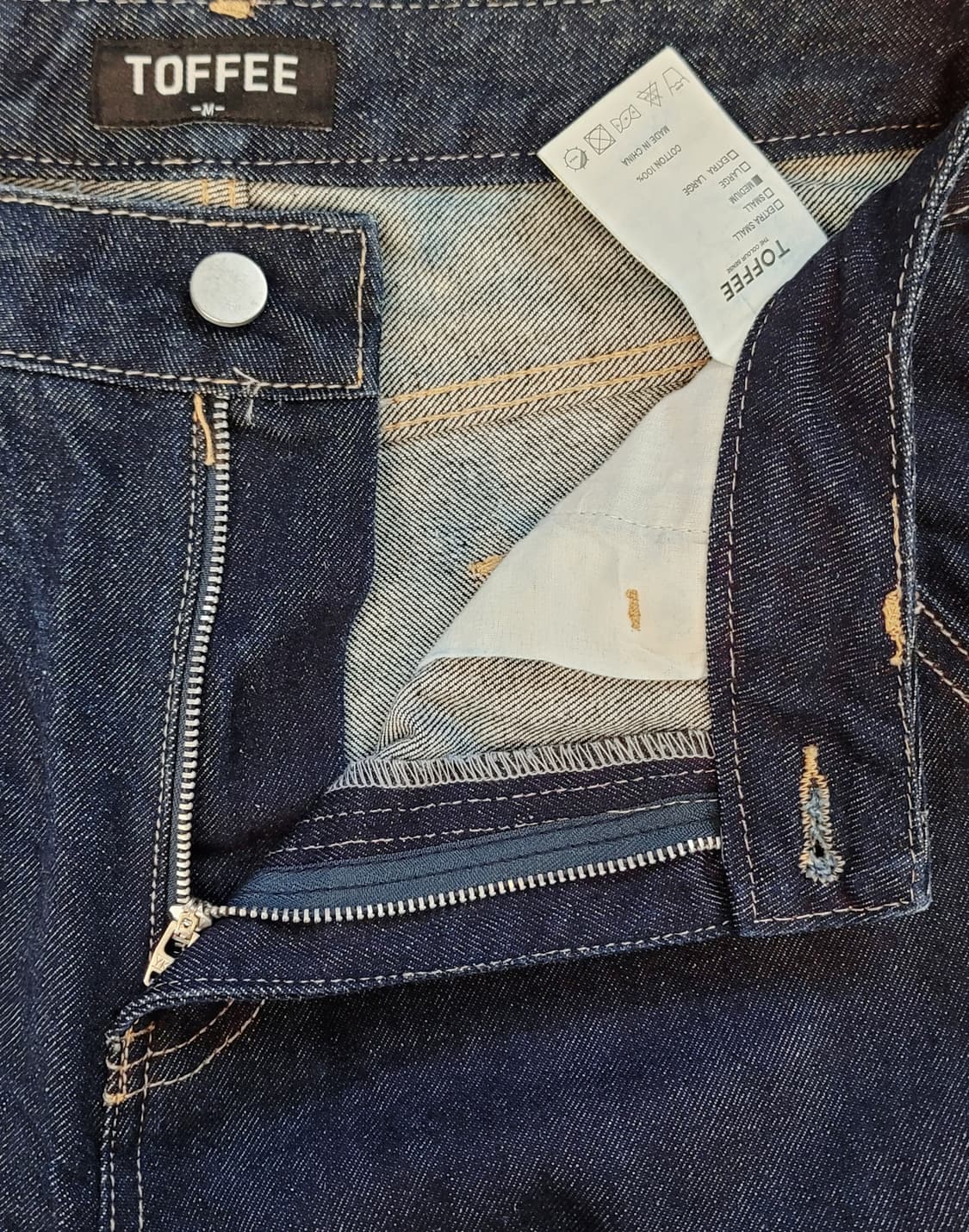 토피(TOFFEE) 카펜터 와이드 데님팬츠 판매 상품이미지5