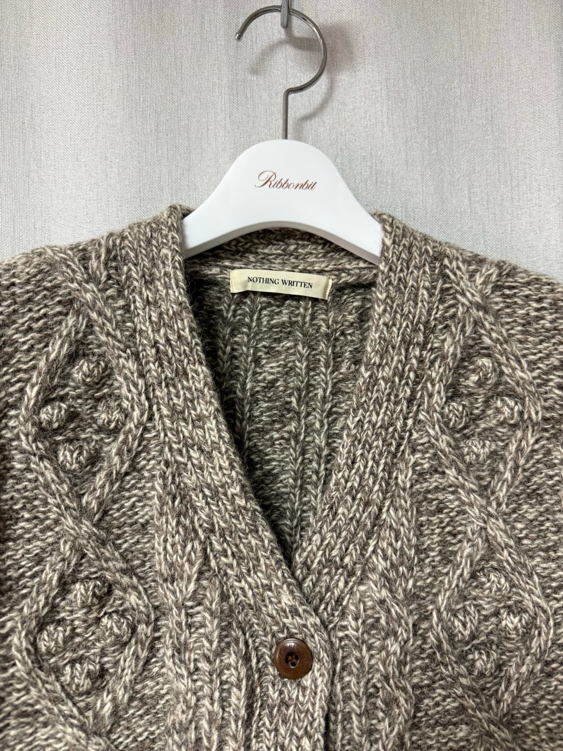 낫띵리튼 컨트리케이블 니트 베스트 상품이미지5