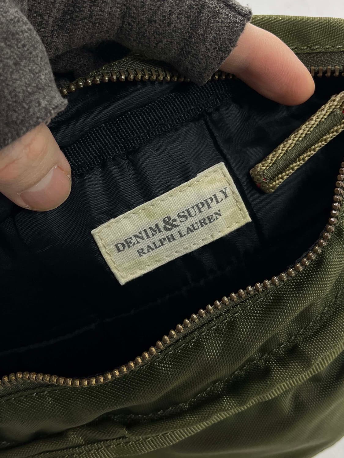 폴로 랄프로렌 에비에이터 올리브드랩 나일론 웨이스트백 크로스백 힙색 상품이미지6