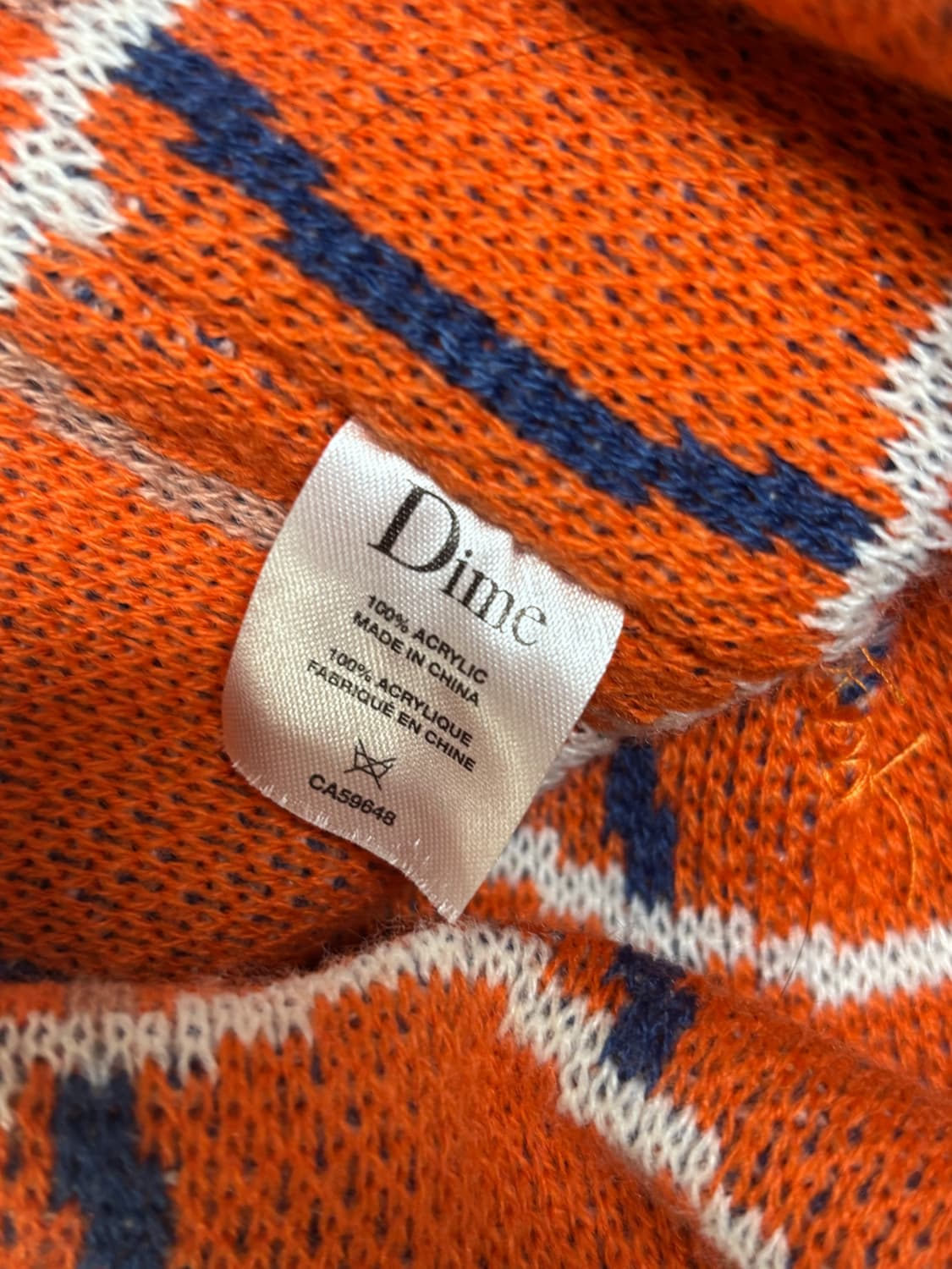 Dime  Wave Checkered 비니 오렌지색상 상품이미지4