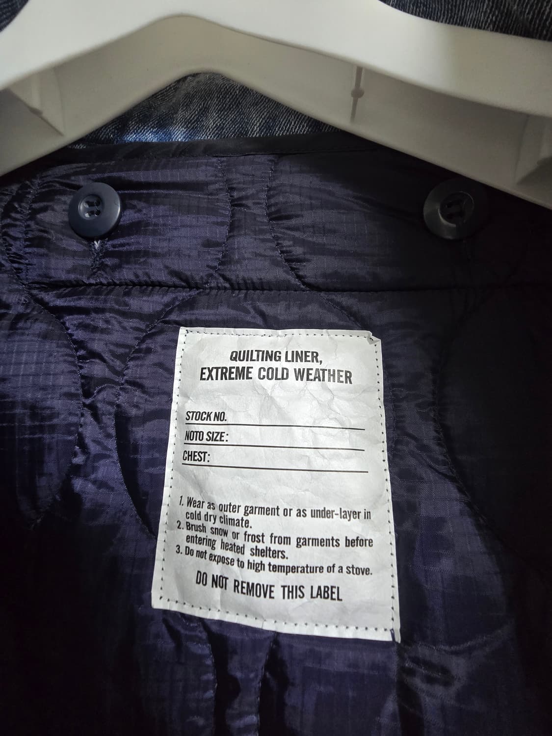 프릭스스토어 m65 숏파카 데님 S사이즈 상품이미지4