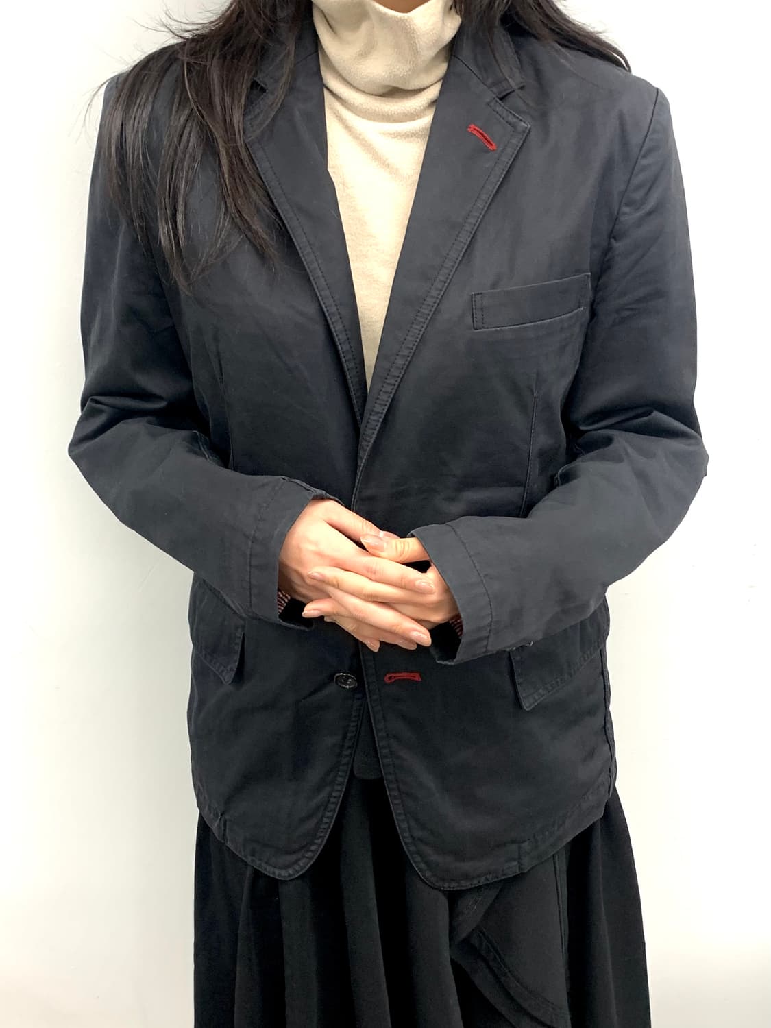 꼼데가르송 옴므 레드 스티치 자켓 상품이미지2