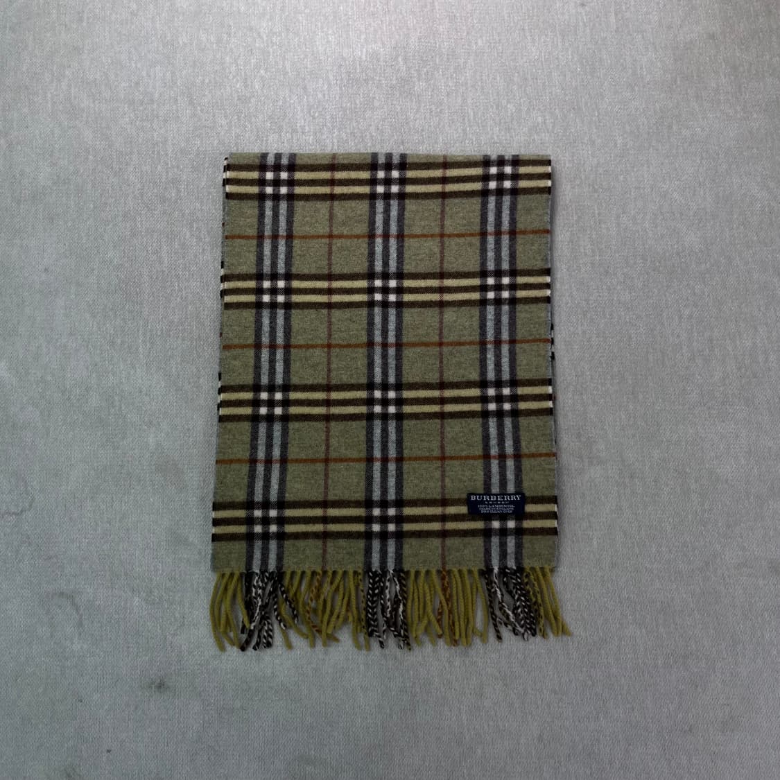 버버리 노바체크 그린 램스울 머플러 상품이미지2