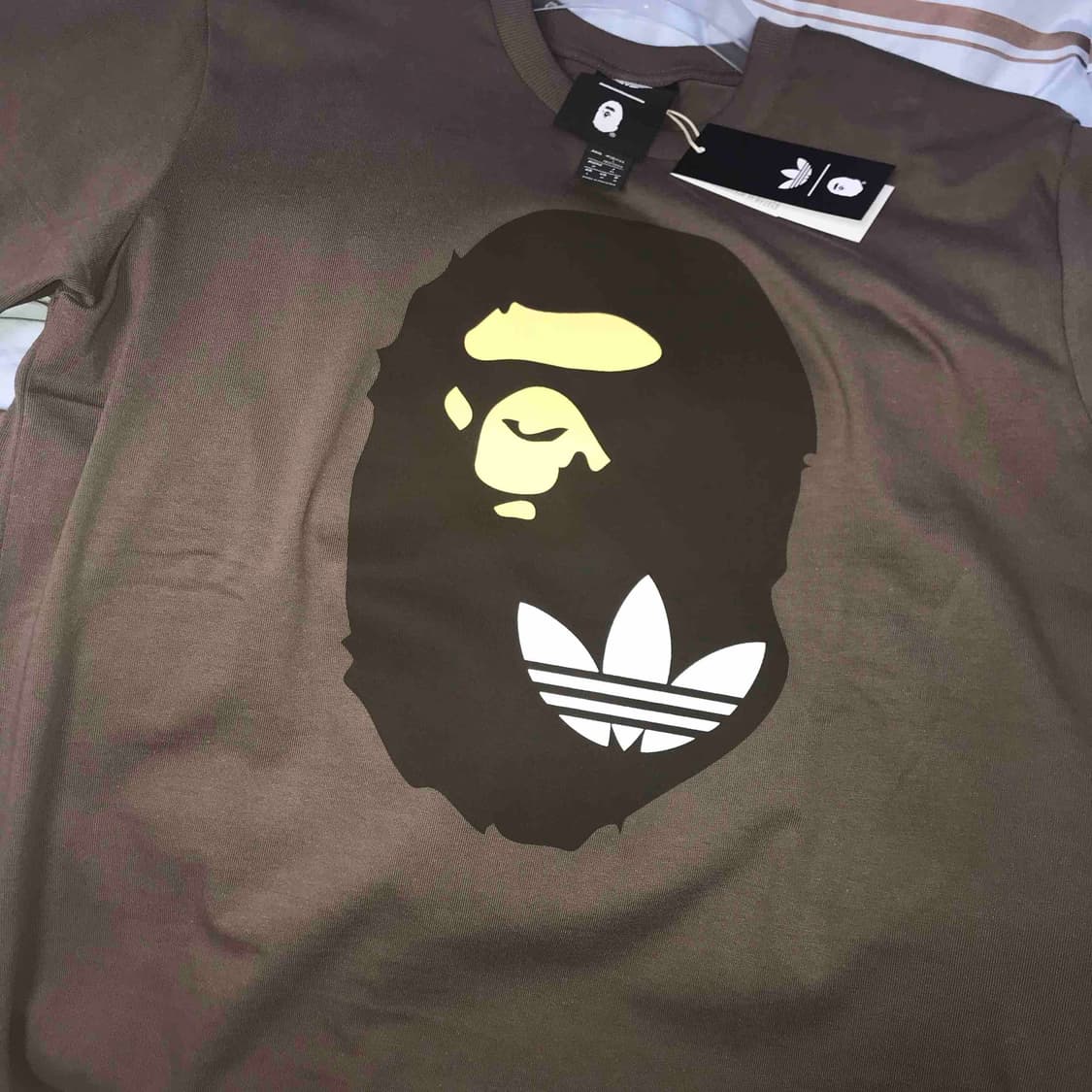 아디다스 베이프 반팔 브라운 L 사이즈 상품이미지2