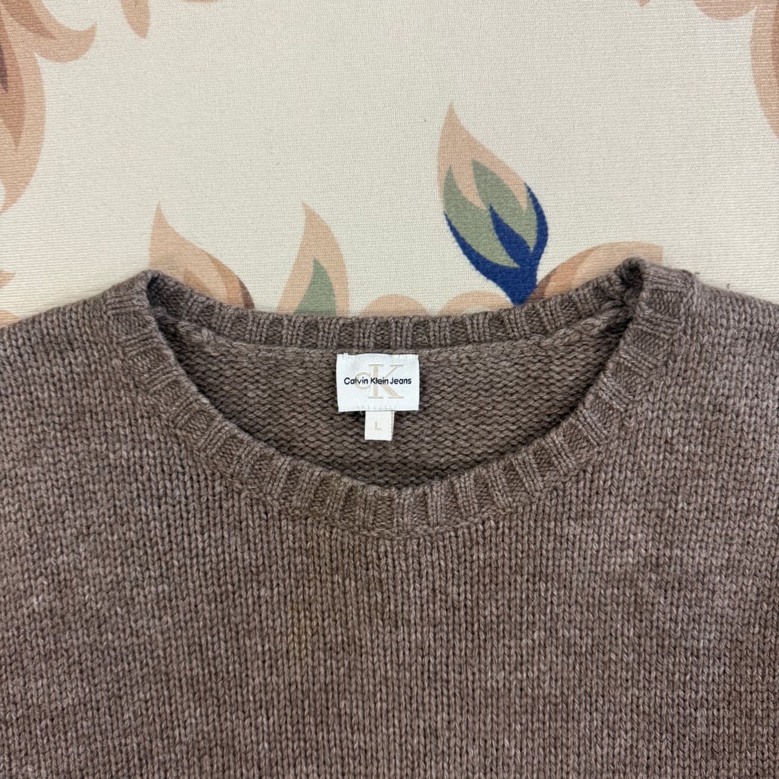 (L)00s 캘빈클라인 니트 스웨터(코코아) 상품이미지2