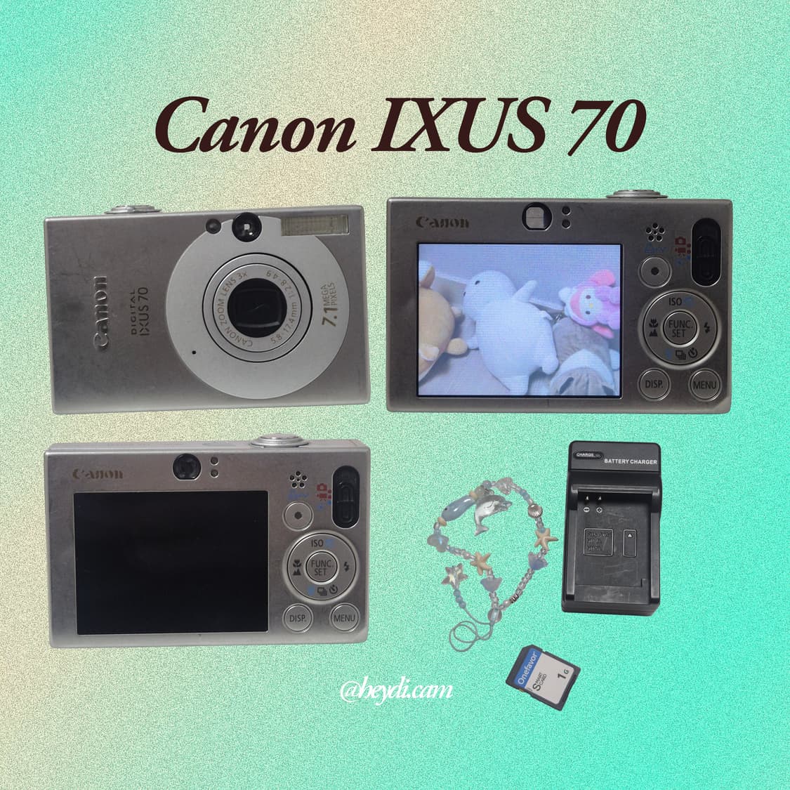 A급) (강민경 아이브 리즈 은채) 캐논 ixus70실버 (SD1000, 상품이미지2