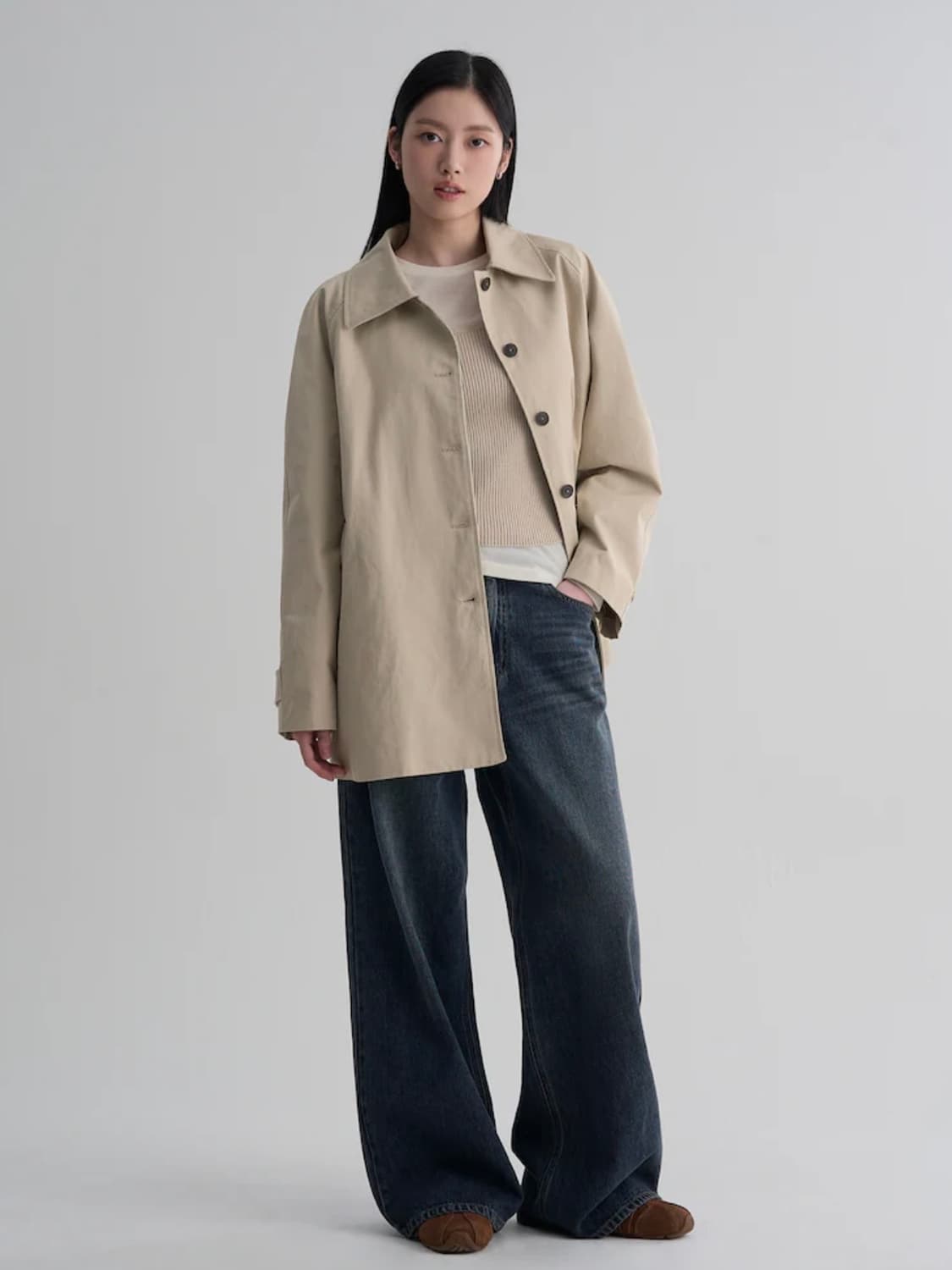에잇세컨즈  하프 트렌치 코트   상품이미지3