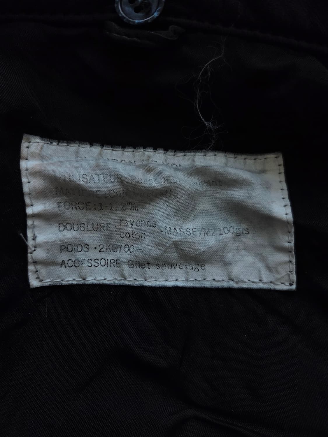 80s OG 프랑스 공군 파일럿 레더 자켓 상품이미지6