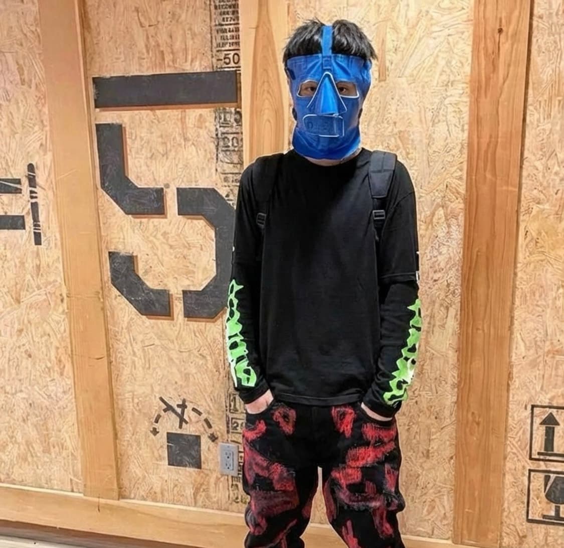 재팬발 월드워2 설상 마스크 블루 컬러 상품이미지3