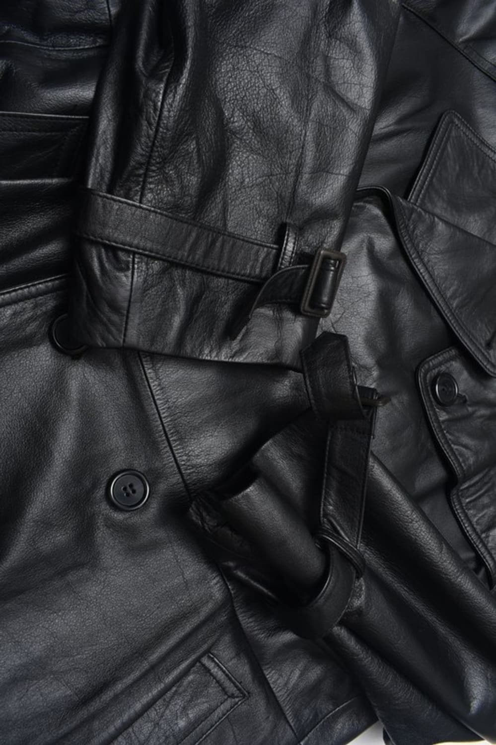 90S 레더 소가죽 트렌치 코트 100 M0073 상품이미지8