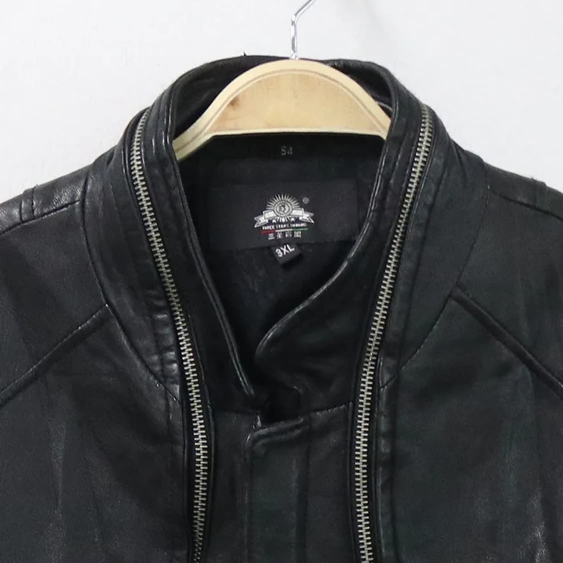 Zipper neck Lamb Leather 양가죽 자켓 상품이미지4