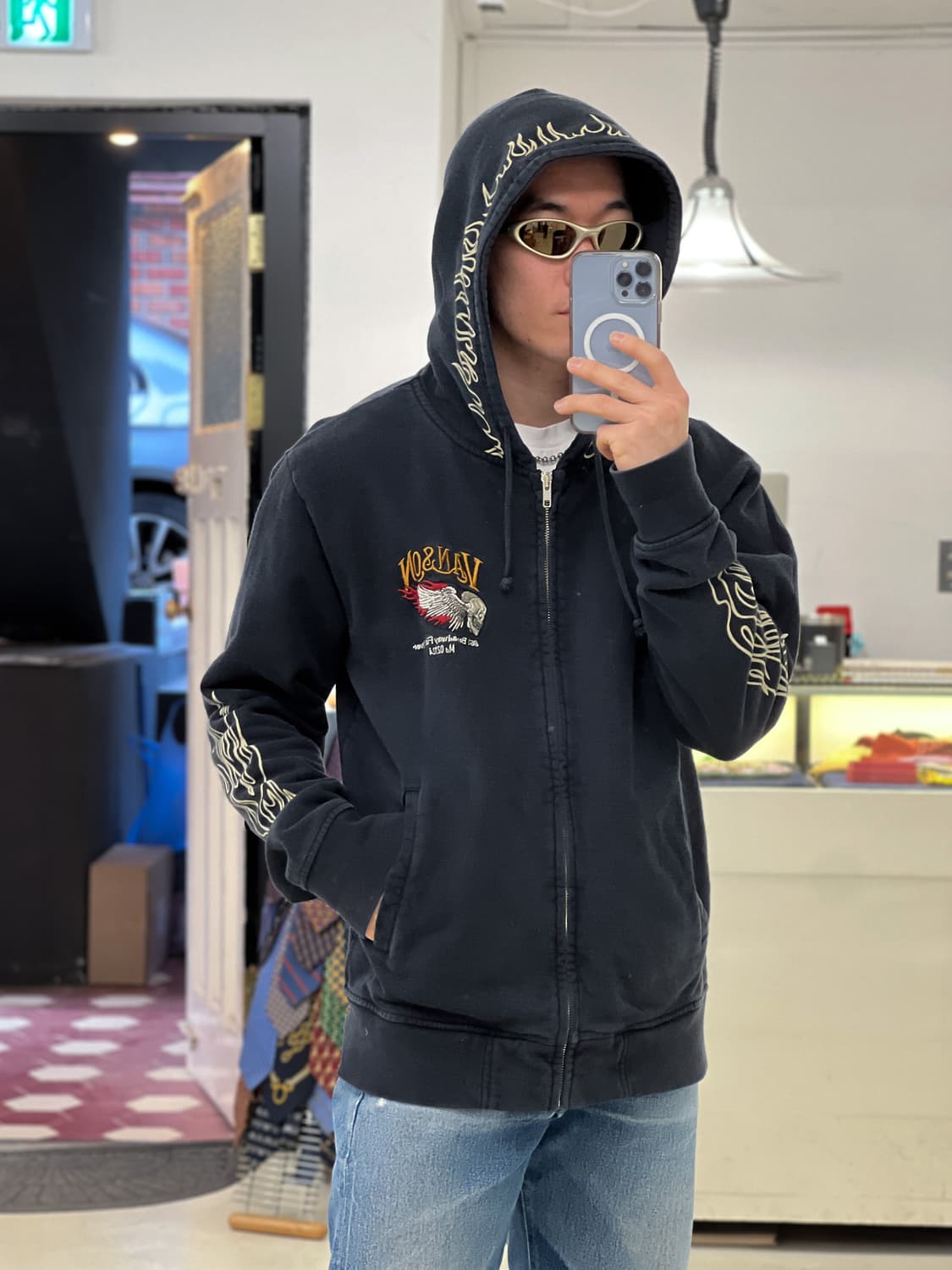 VANSON hoodie zip up XL 상품이미지7