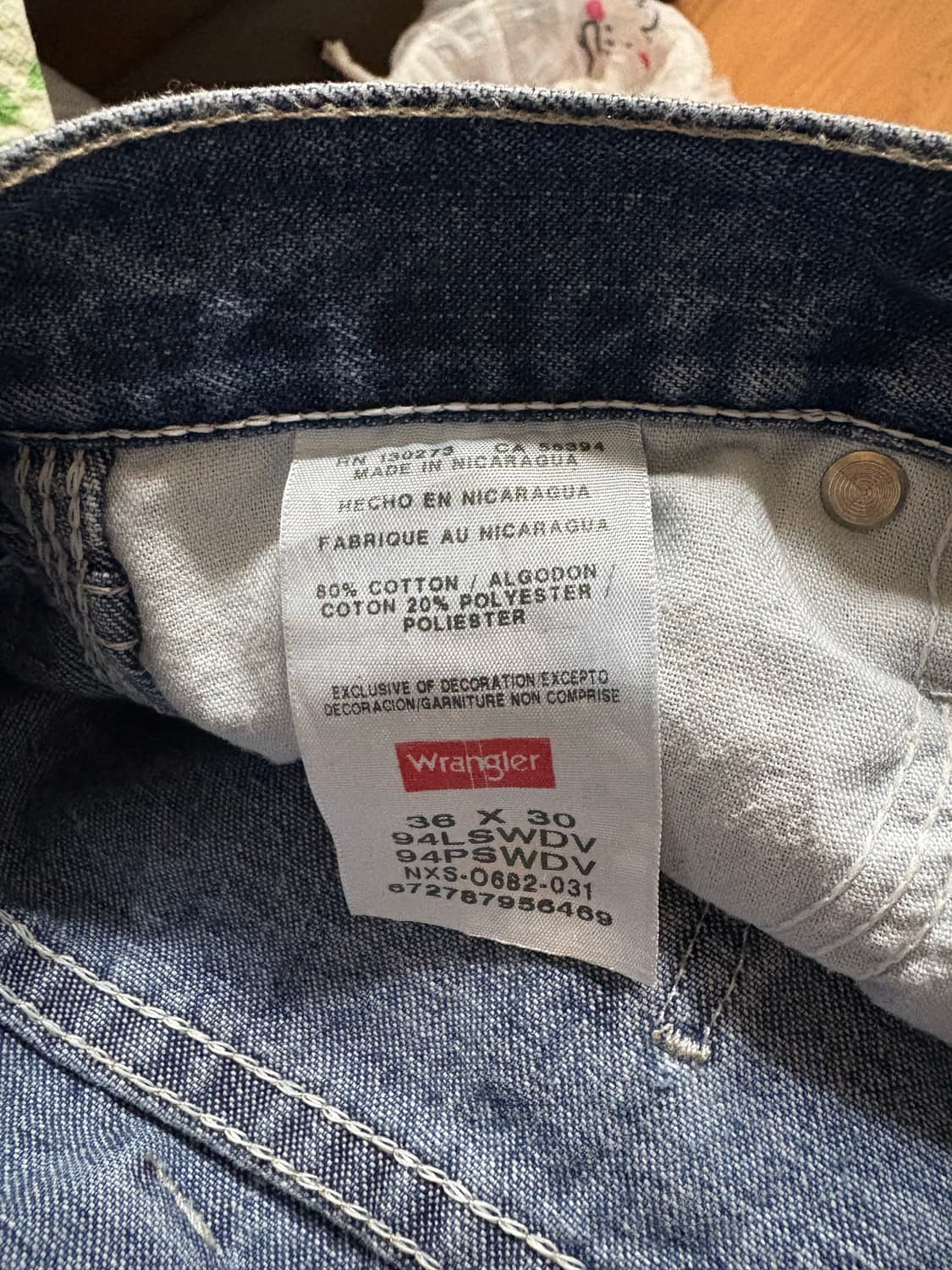 데님 팬츠 36x30 상품이미지5