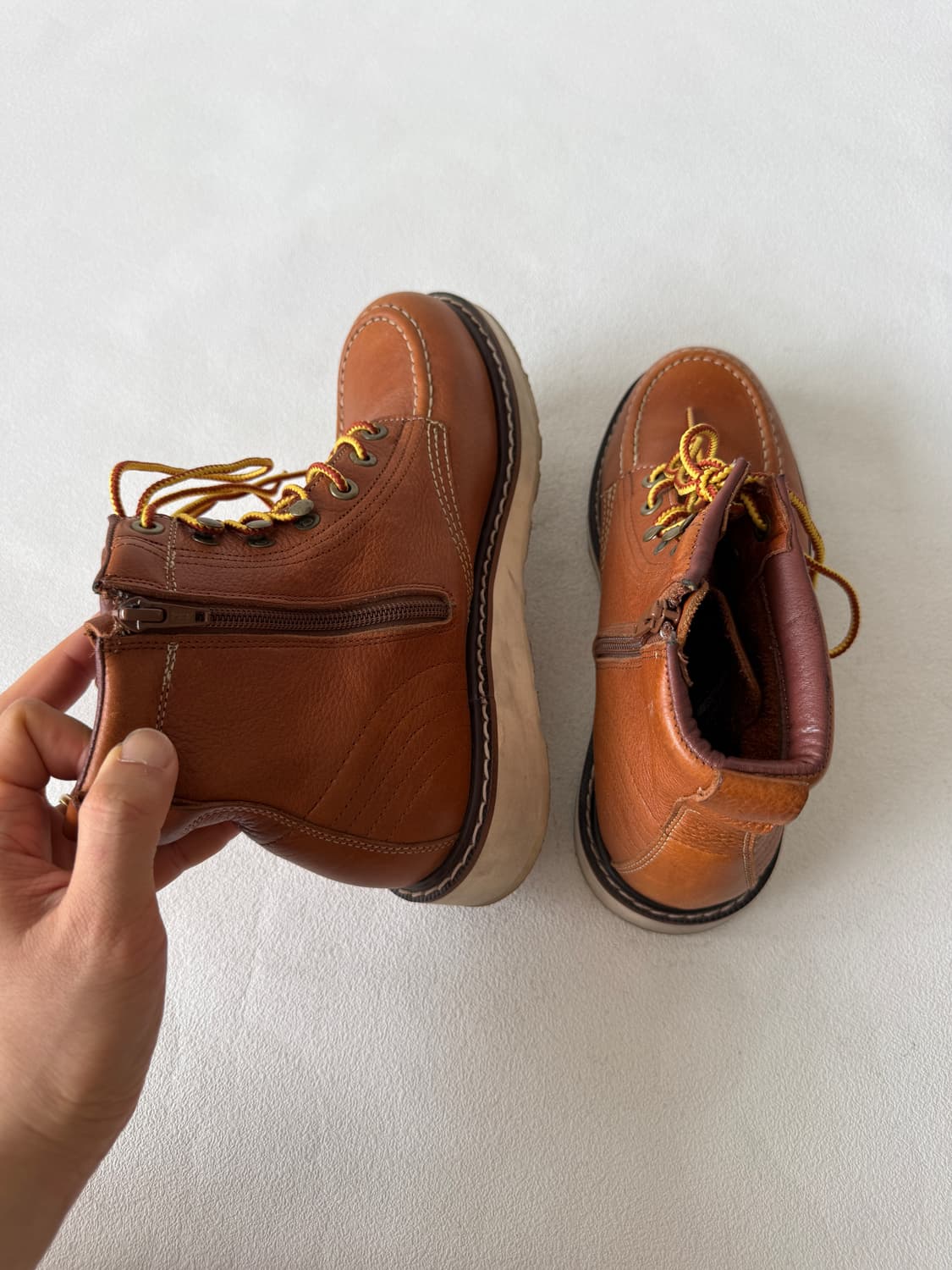 [250]Pre owned 비브람솔 레더 부츠 상품이미지7