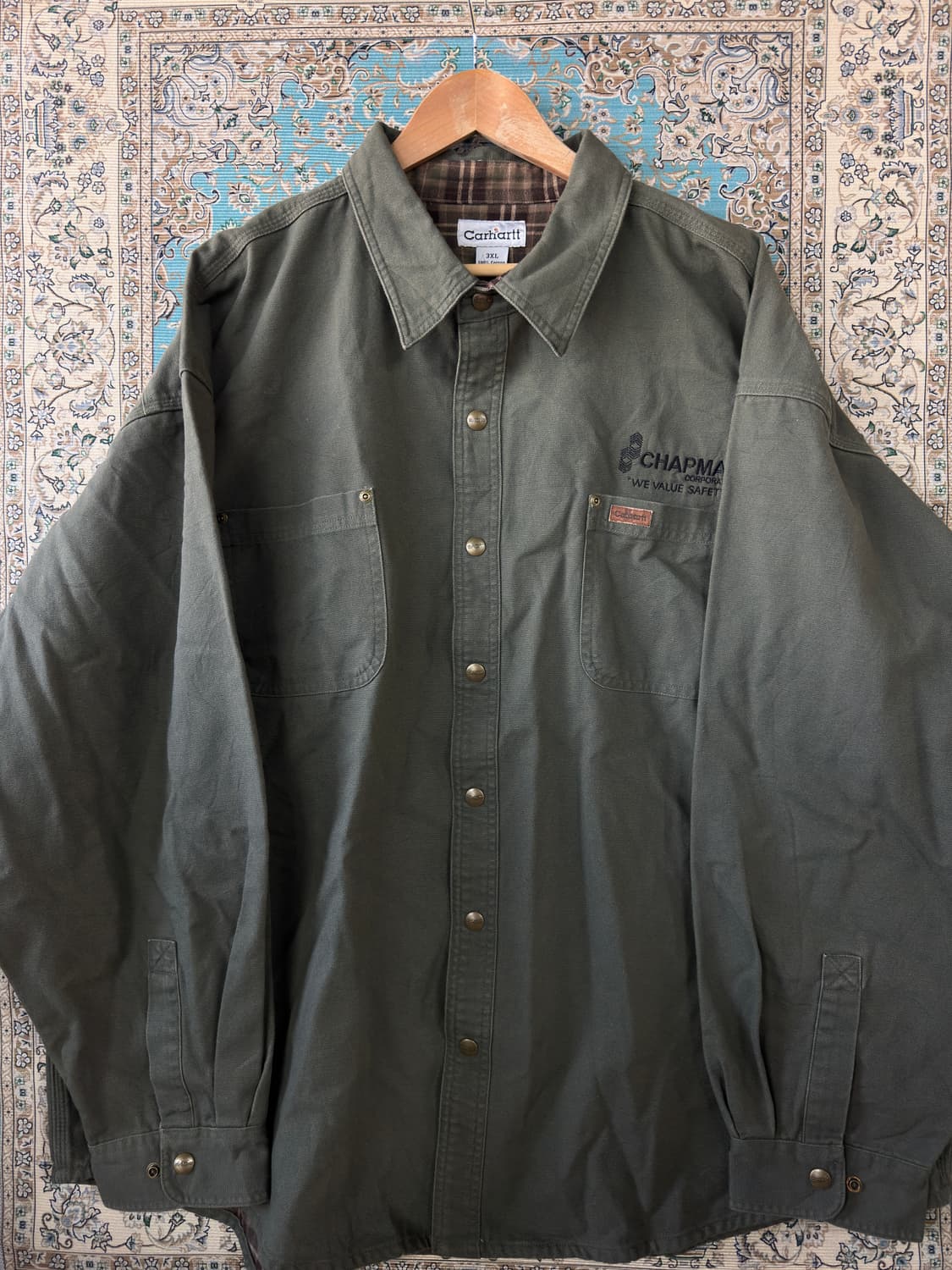 CARHARTT S96 모스그린 헤비셔츠 자켓1632 상품이미지1