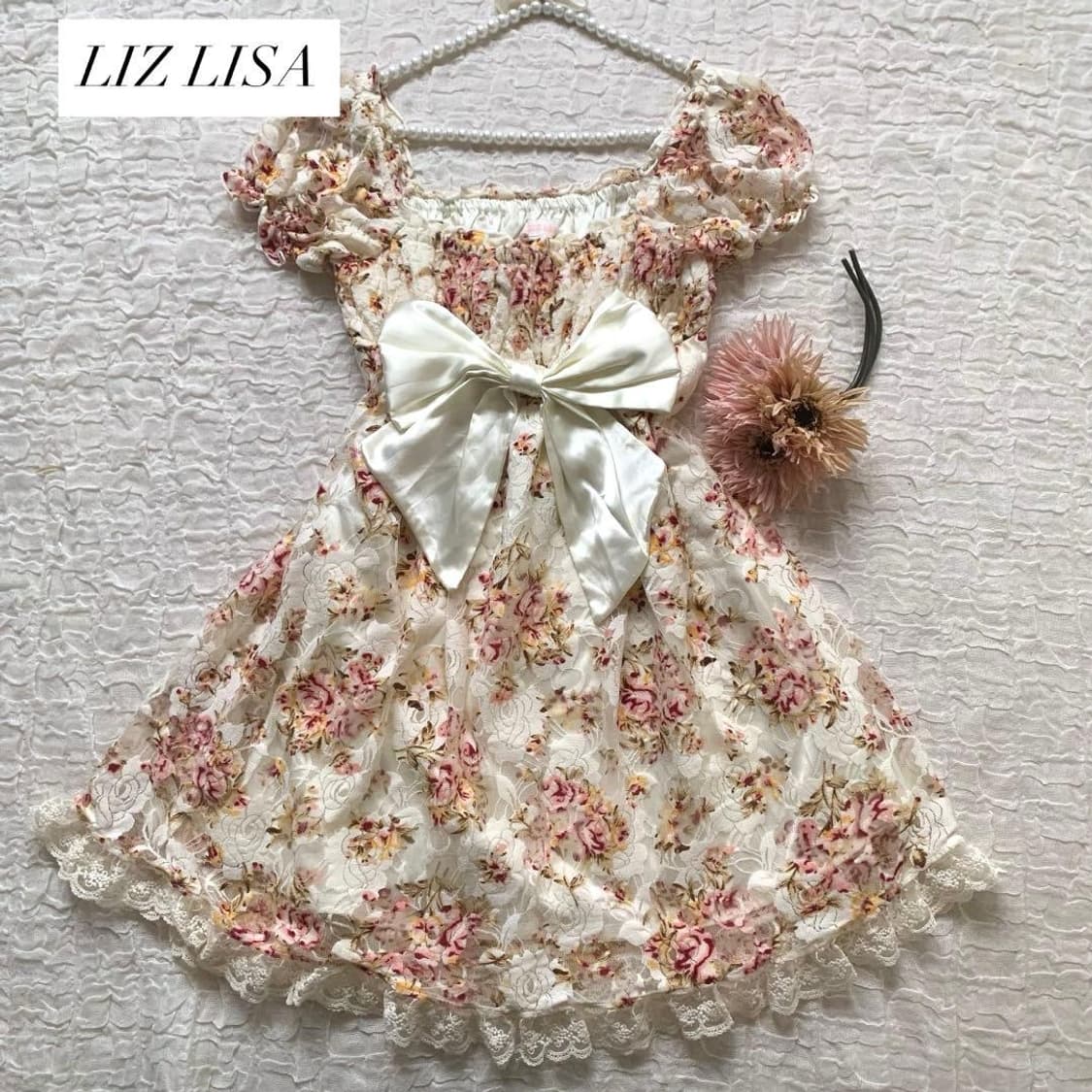 대장급) 리즈리사 플로럴 원피스 라떼갸루 히메갸루 상품이미지1