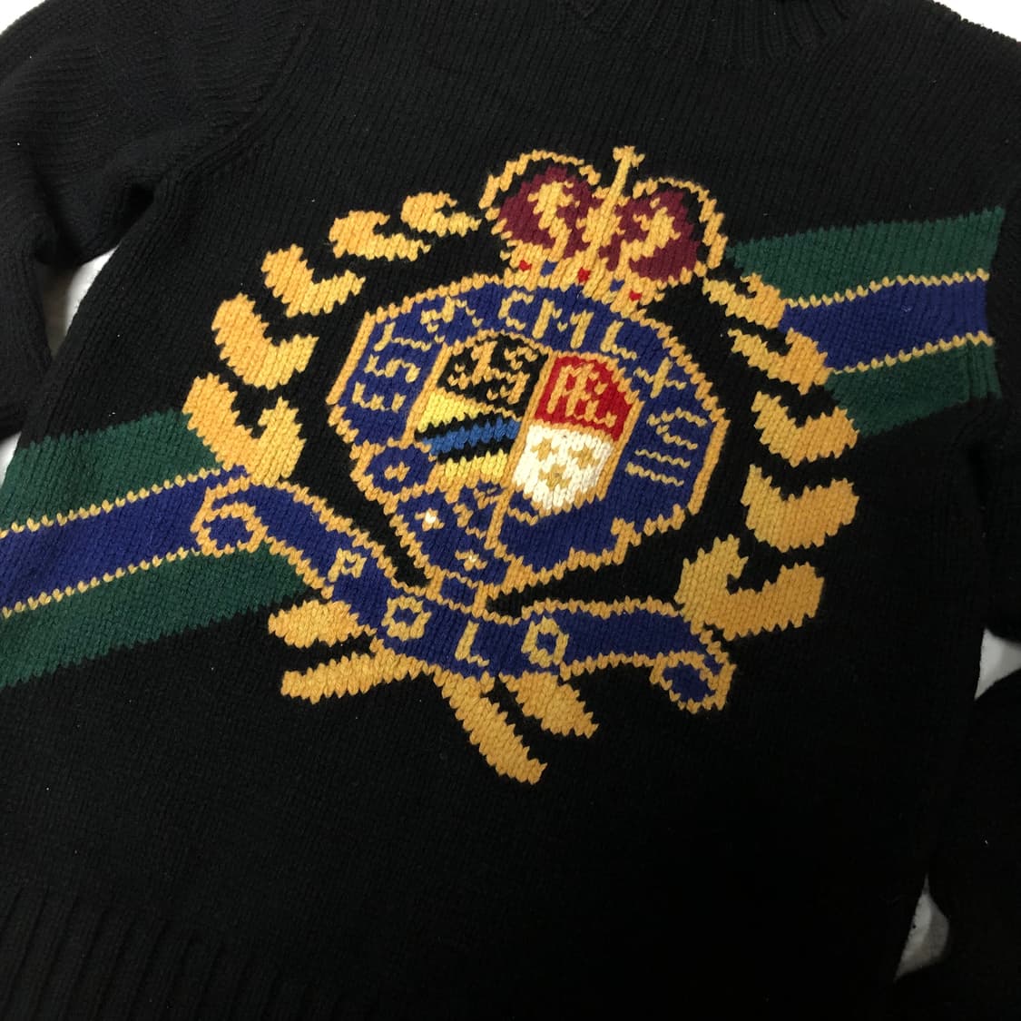 폴로 랄프로렌 니트 자수 터틀넥 희귀 상품이미지3