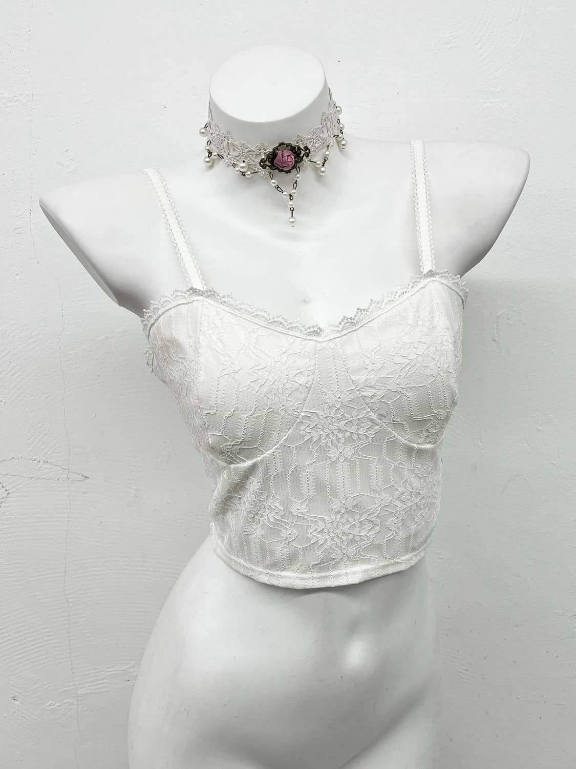 화이트 페어리 레이스 탑 상품이미지1