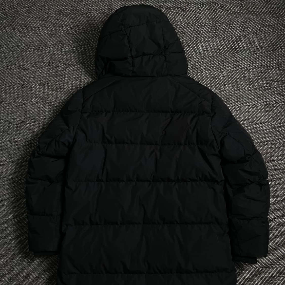 게스 덕다운 후드 롱패딩 블랙o 4729 상품이미지6