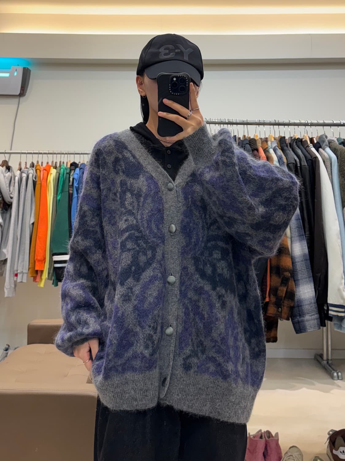 하레 페이즐리 모헤어 가디건 상품이미지4