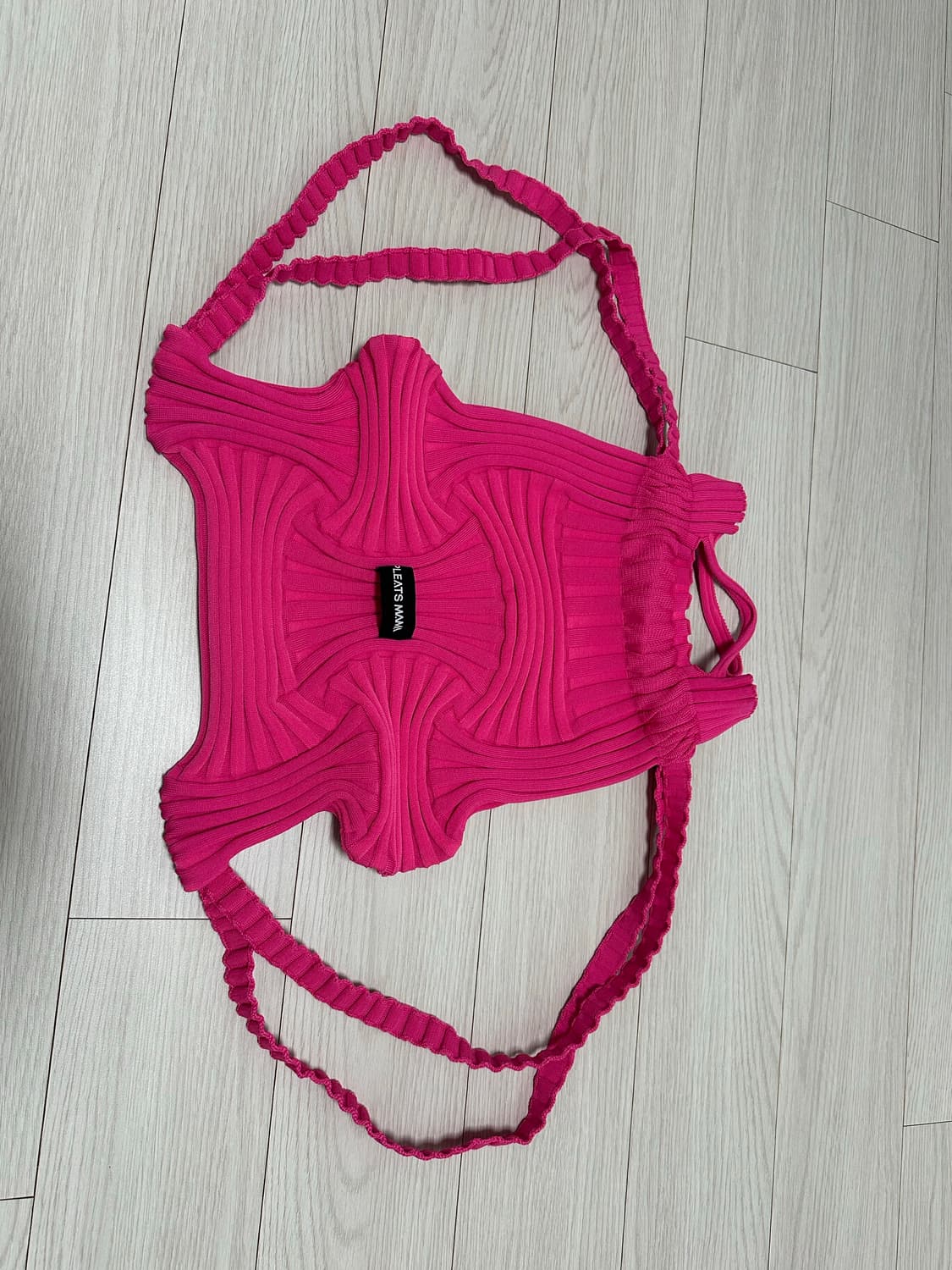 플리츠마마 보우백 핑크 상품이미지2