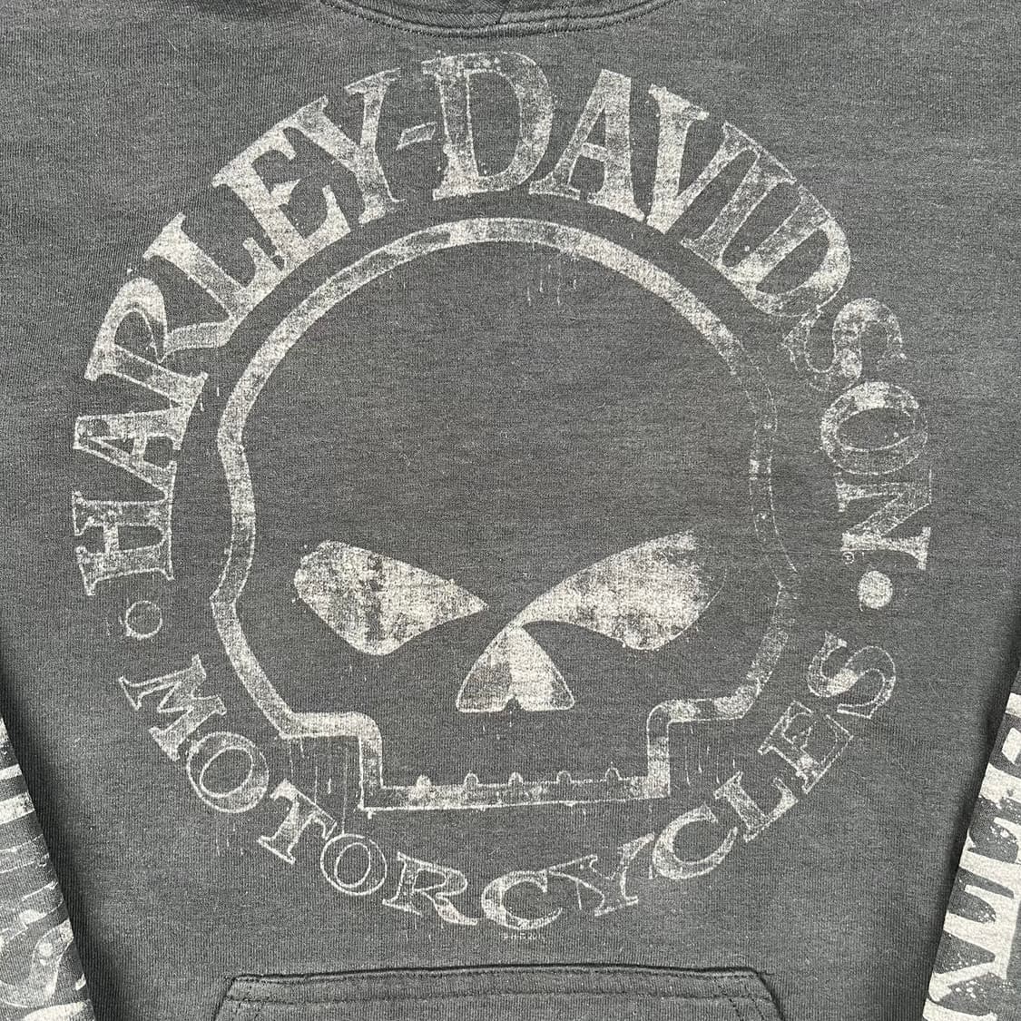 빈티지 할리데이비슨 스컬 후드 상품이미지5