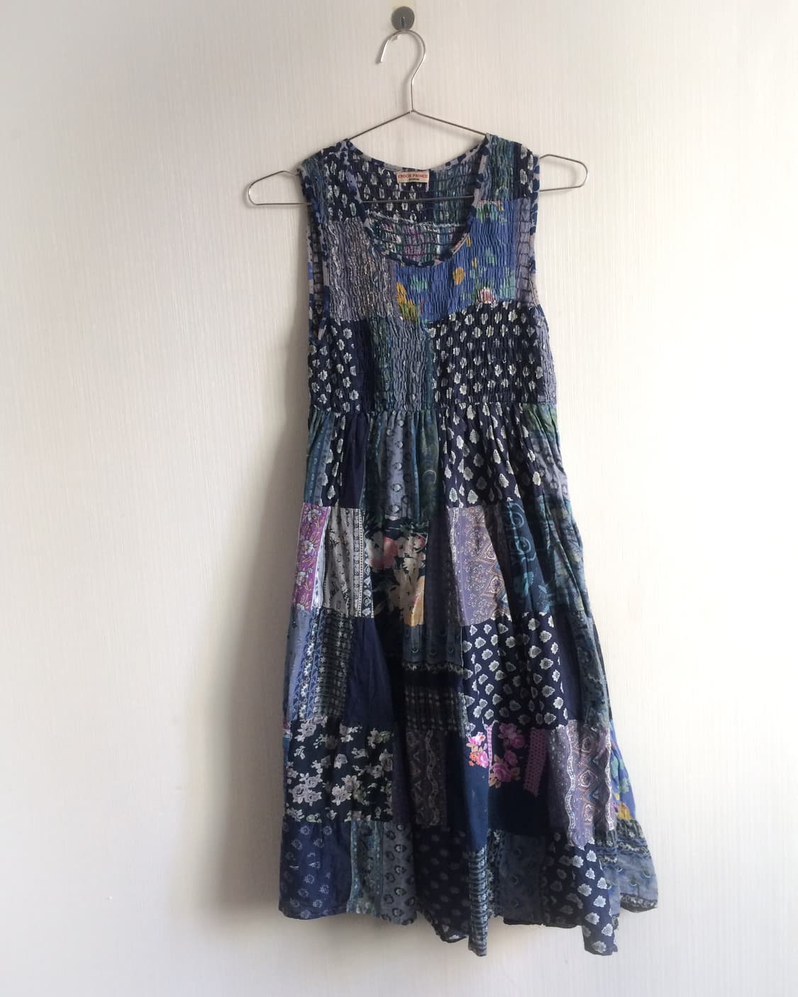 Patch work pattern sleeveless onepiece 상품이미지2
