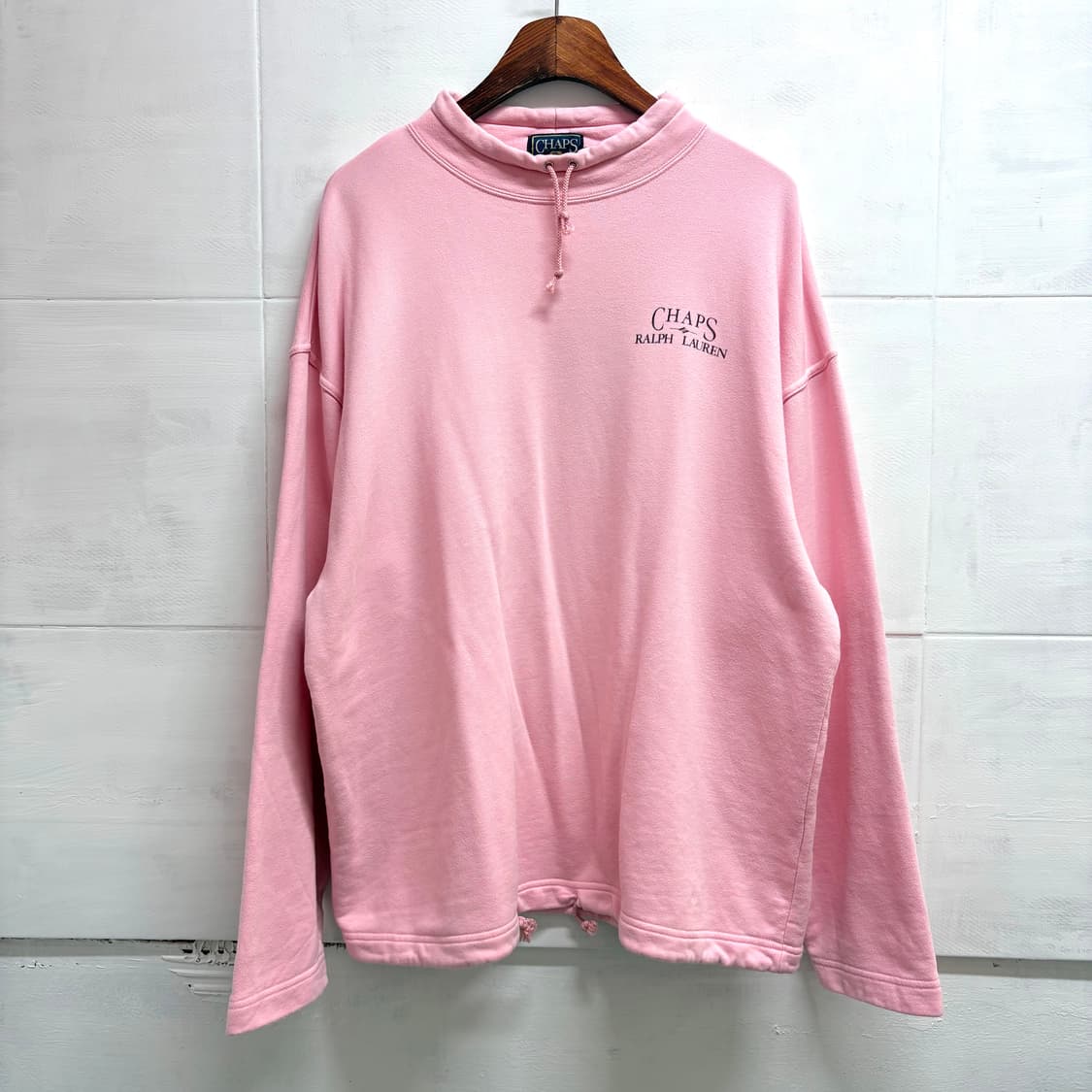 90's CHAPS RALPH LAUREN 챕스 랄프로렌 레어 핑크 롱슬 상품이미지3