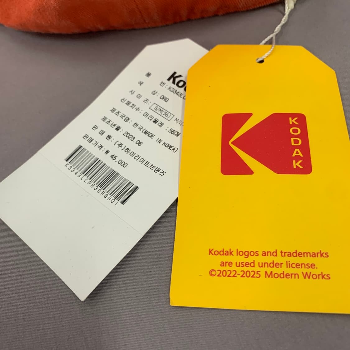 새상품 KODAK 코닥어패럴 레인보우 자수 볼캡 모자 상품이미지6