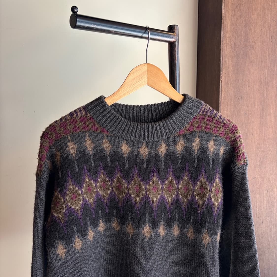 16603 - 폴로 랄프로렌 아가일 울 니트 (울 51% 알파카 29%) 상품이미지1