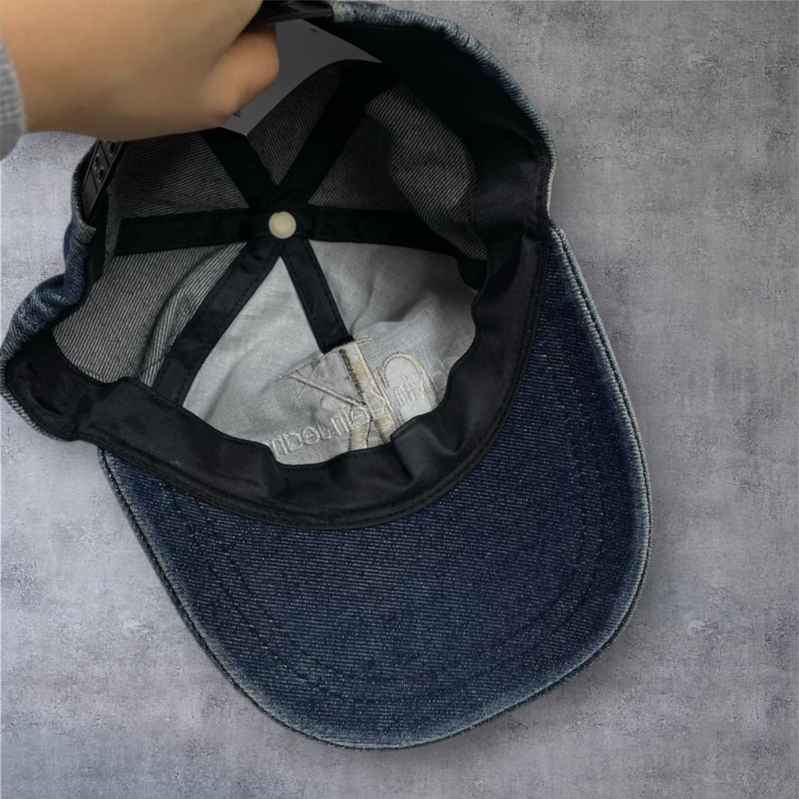 캘빈클라인 진스  90s 빈티지 데님 볼캡 모자 상품이미지6