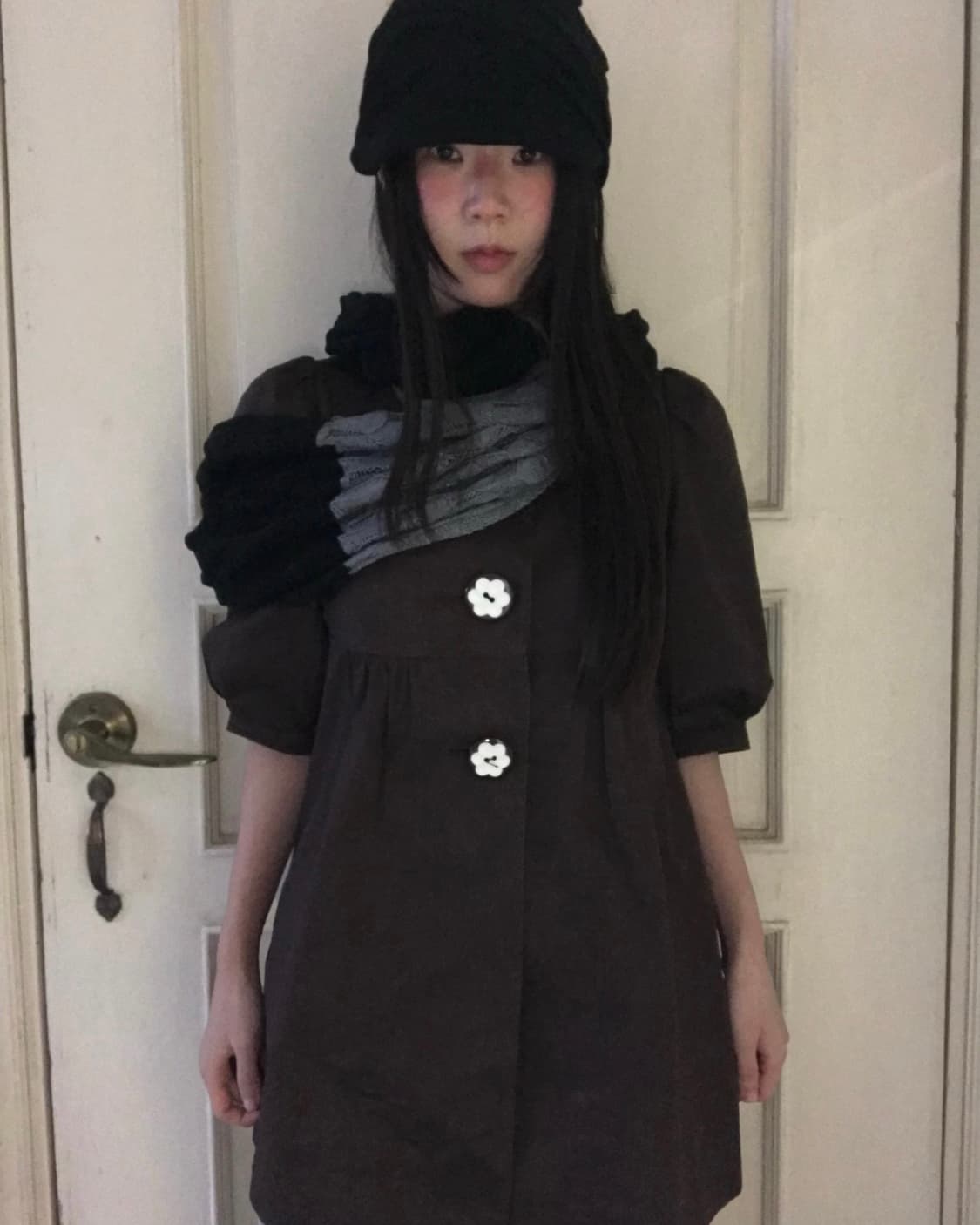 vintage grey - black muffler 상품이미지1