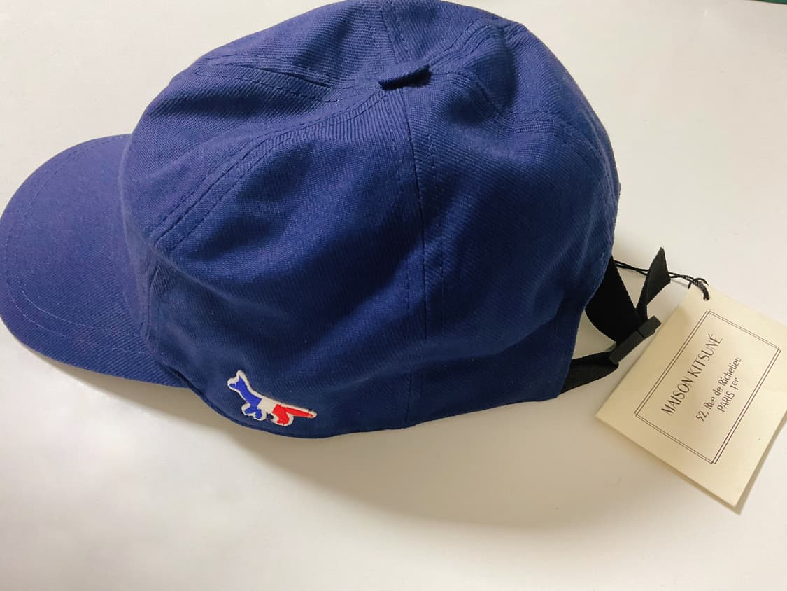 메종키츠네 볼캡 네이비 새제품 상품이미지3