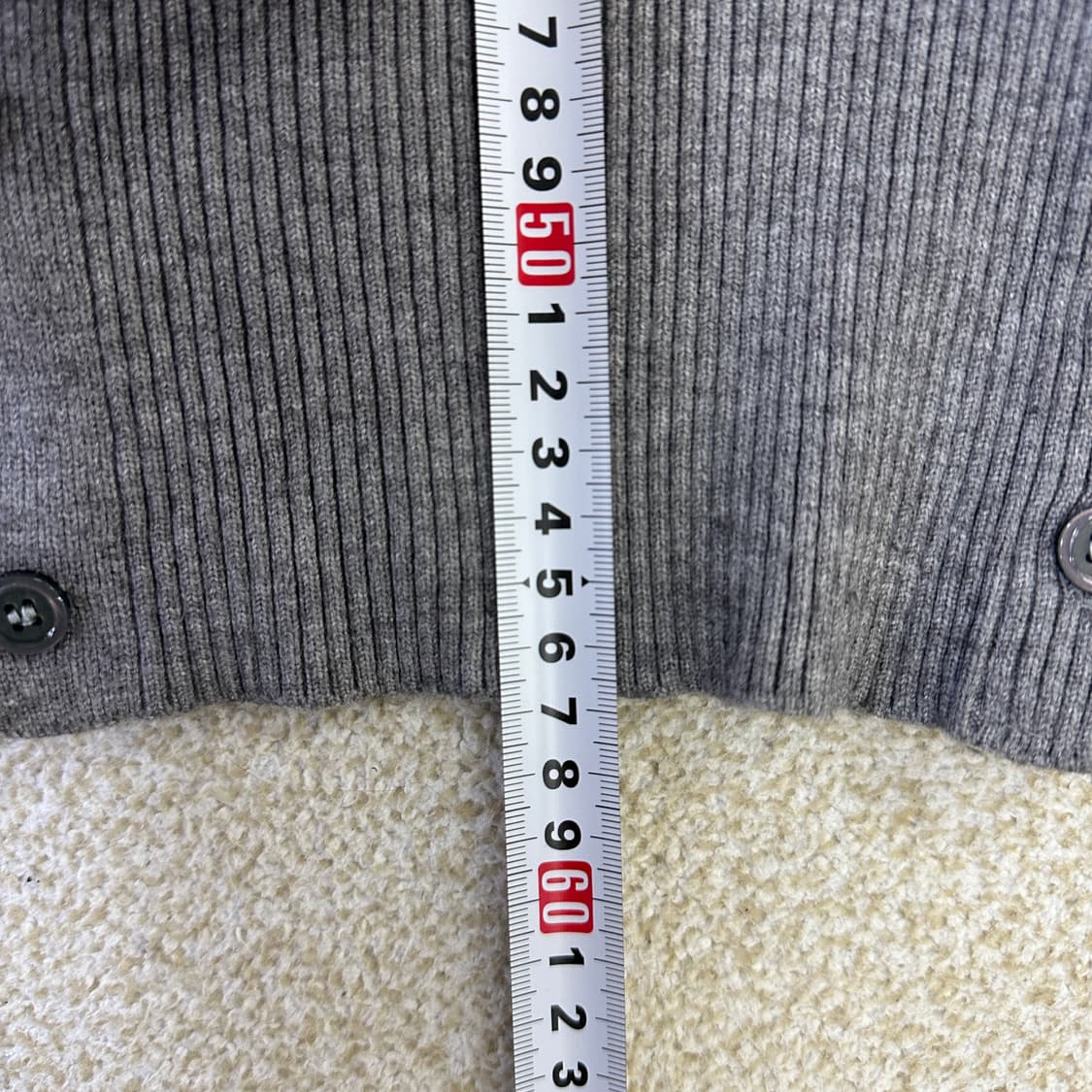 실측확인 고급 그레이 가디건 0324D 상품이미지5