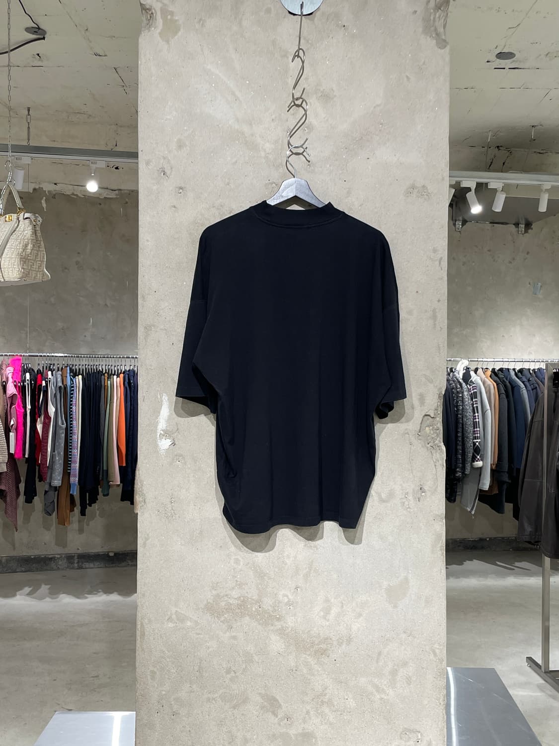 질샌더 블랙 코튼 오버 하프티 상품이미지6