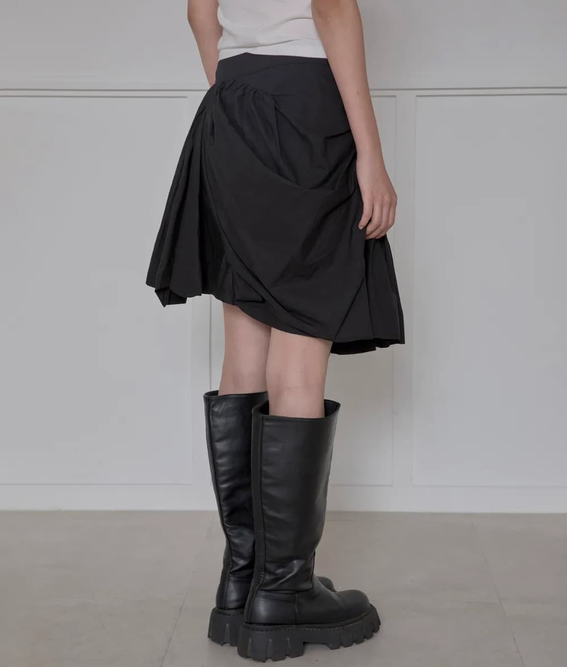 플레어업 Asymmetrical Draped Layered Skirt 상품이미지4