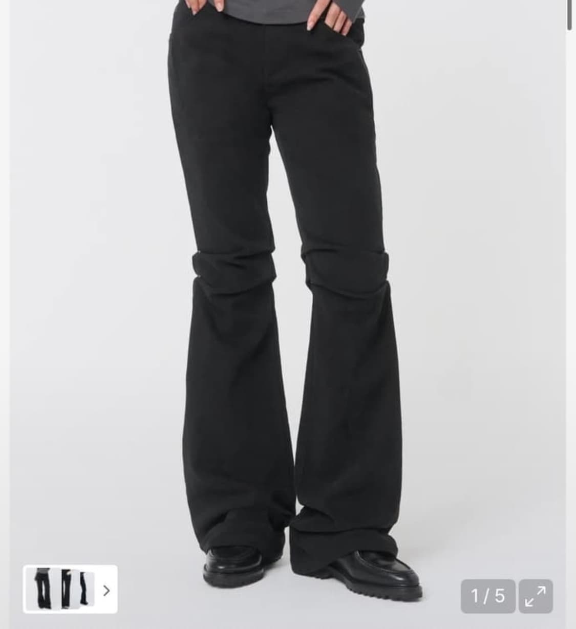 급처) 미세키서울 Shifted snap pants BLACK 상품이미지1