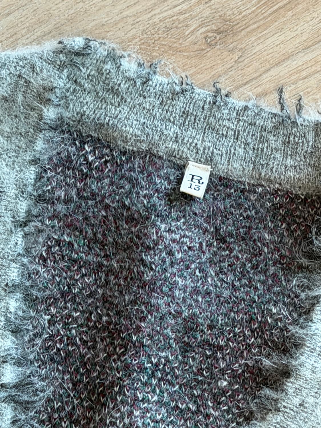 R13 아가일 가디건 상품이미지2