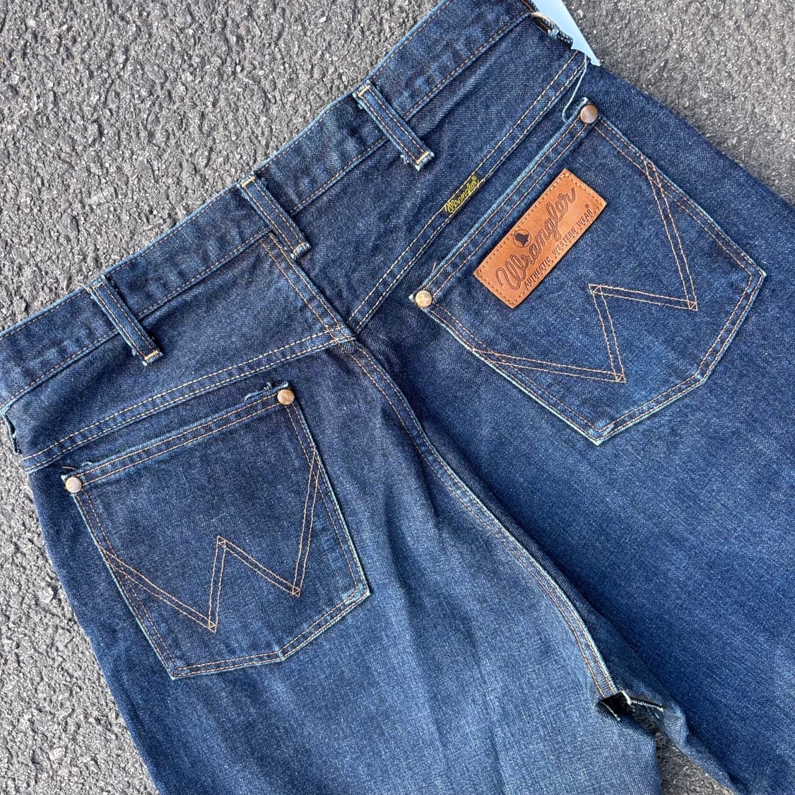 일본 랭글러 와이드 셀비지 데님 팬츠 상품이미지9