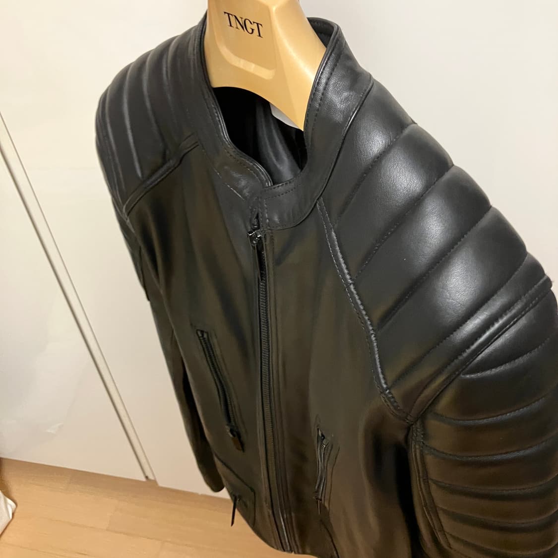 (새제품) Sandro 램스킨 바이커 자켓 L 상품이미지2