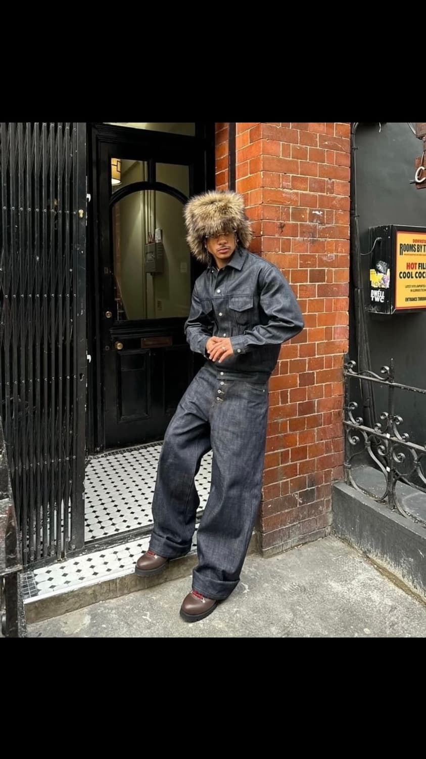 (S) 노페이스스튜디오 루즈핏 데님 미개봉 상품이미지1