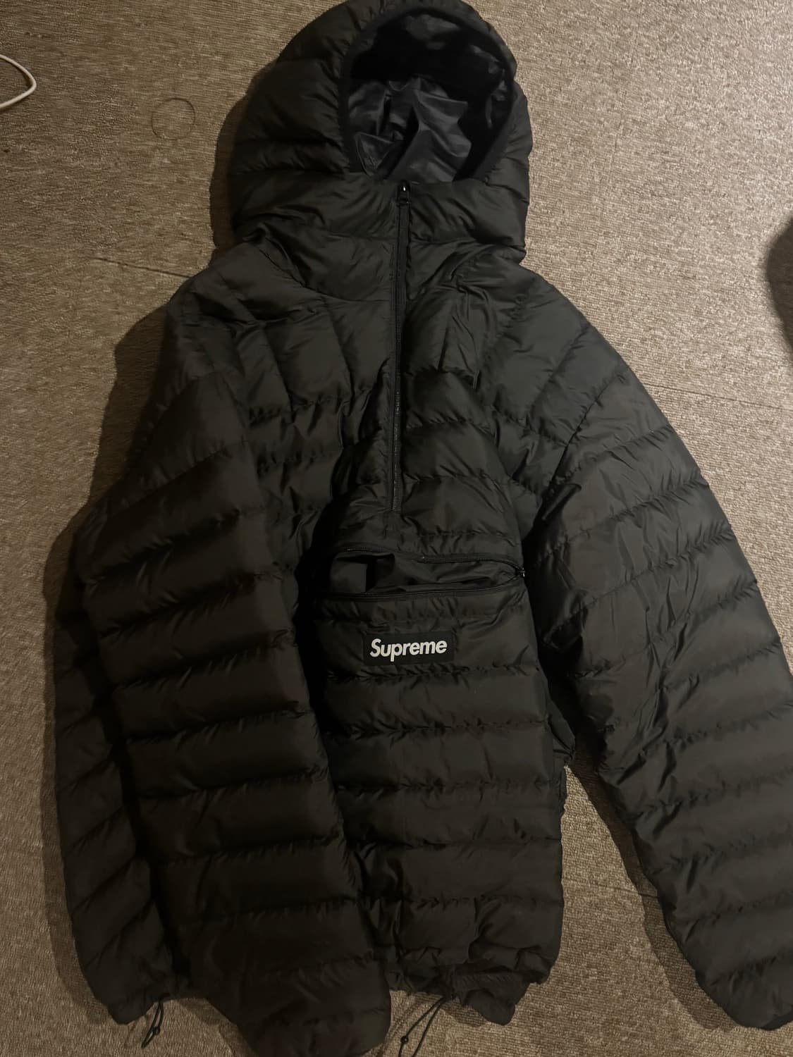 슈프림 마이크로 하프 집 후드 풀오버 L 상품이미지3