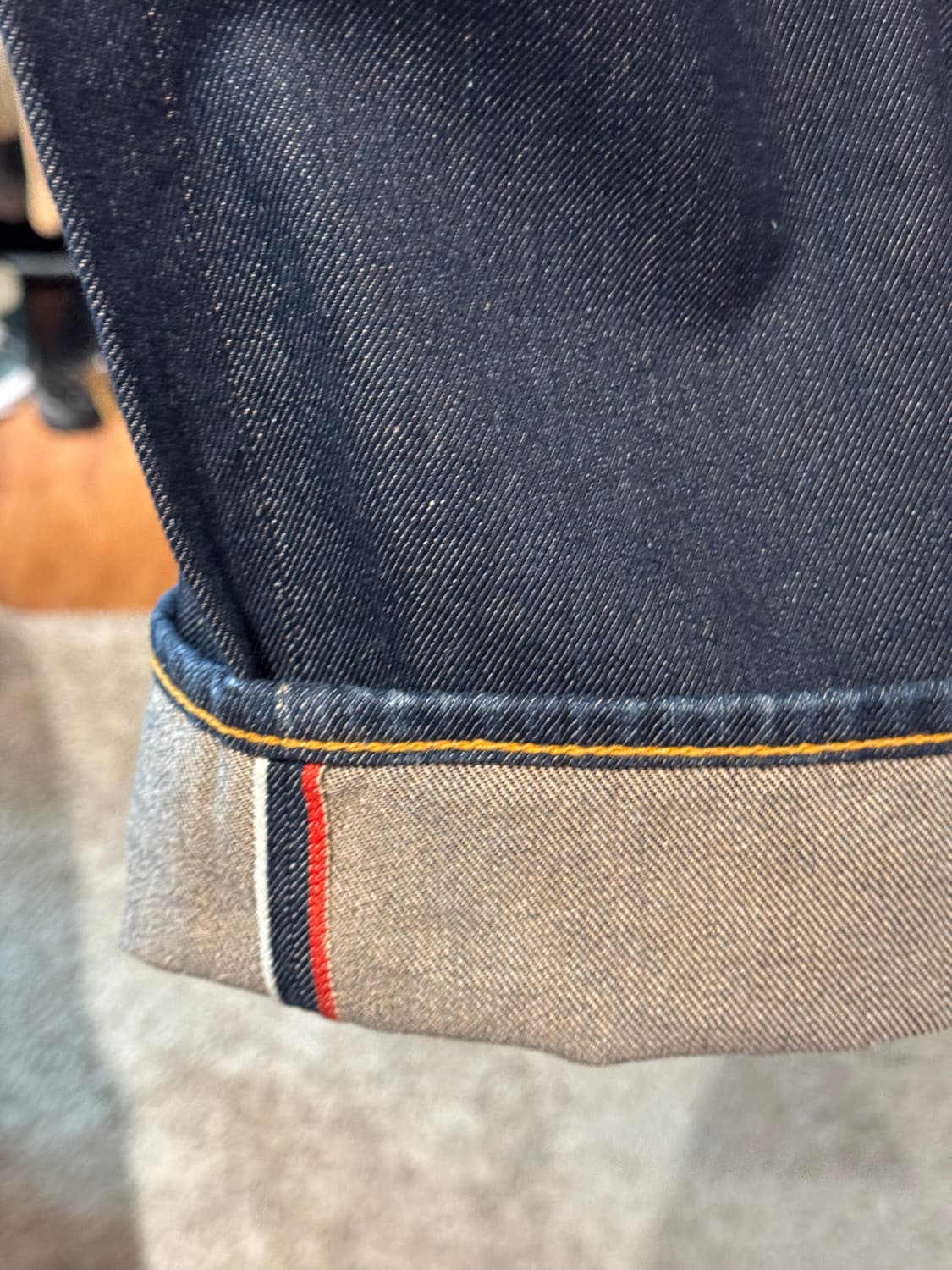 에비수 NO2 셀비지 데님팬츠 새상품 36 상품이미지5